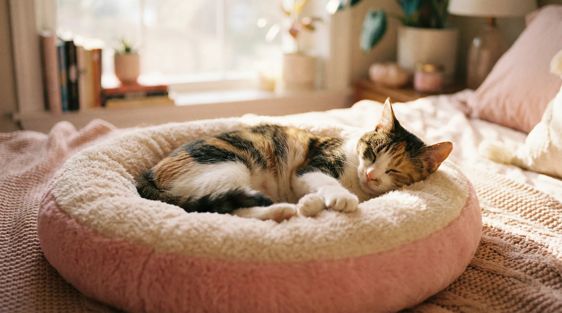 三花猫安静入睡 - 老师太粗不行坐不下去